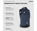 GripGrab PACR Lightweight Tuulenpitävä naisten pyöräilyliivi Navy Blue