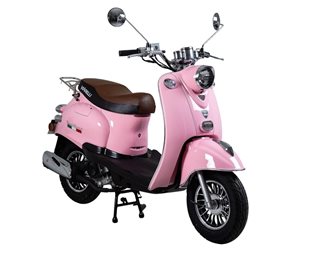 Viarelli Moped Retro-50 45Km/H (Euro 5 Klass 1 Moped) Pink