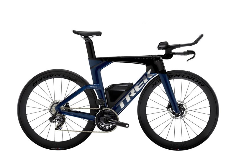 Trek Tempo Sykkel Speed Concept SLR 7 AXS Mulsanne Blue/Trek Black