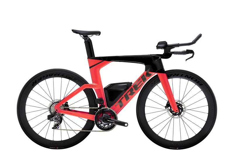 Trek Tempocykkel Speed Concept SLR 7 AXS Radioactive Coral/Trek Black