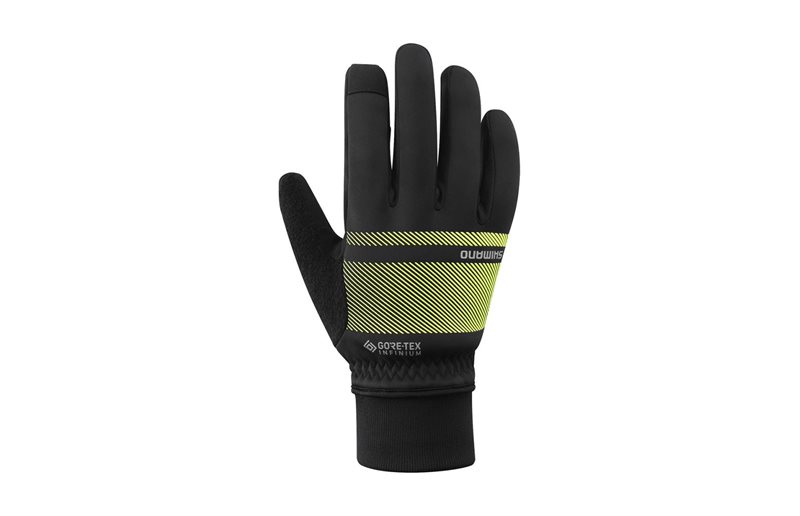 Shimano Pyöräilykäsineet Miehille Infinium Primaloft Gloves Yellow