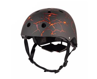 Pyöräilykypärä Hornit Lava Black/Orange