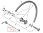 Shimano Snabbkoppling 133mm Wh-Rs500-Tl-