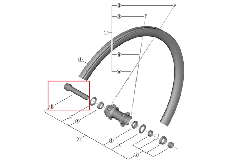 Shimano Navaksel-Enhet Wh-Rx570-Tl-F12