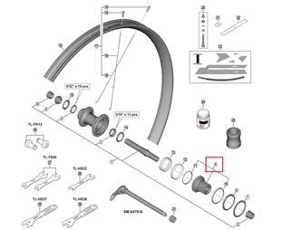 Vapaaratas SHIMANO WH-M8100