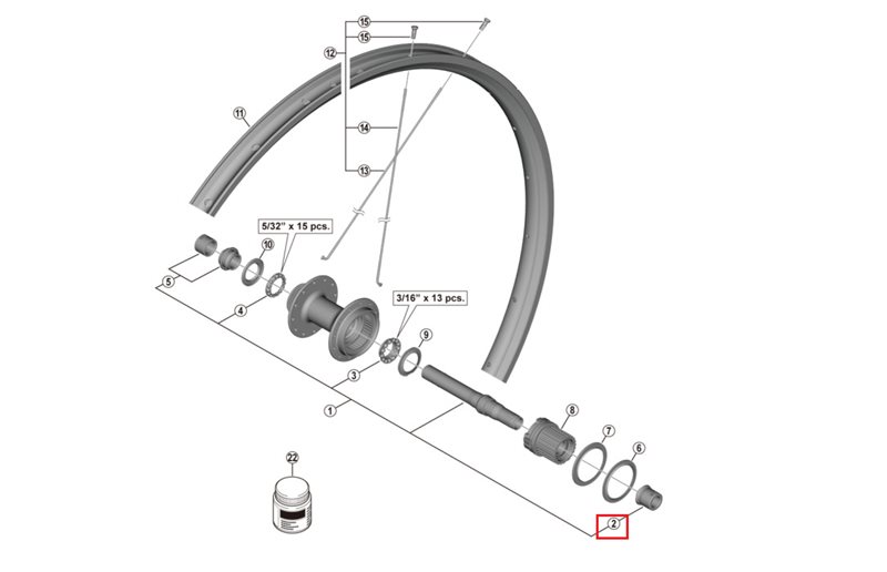 Shimano Lukkomutteriyksikkö Oik. Wh-Mt501-Cl