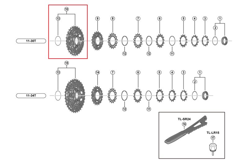 Irtorattaat Shimano Dura-Ace R9200 12-vaihteinen 21-24-27-30T