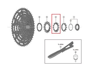 Irtoratas Shimano LG600 LINKGLIDE 11-vaihteinen 13T