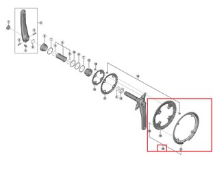 Shimano Chain Guard& Fix. Screws 48T Fc