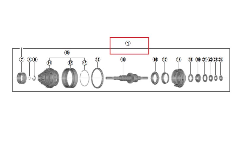 Shimano Navin sisäänrakennettu 187mm Sg-C6061-8Cd