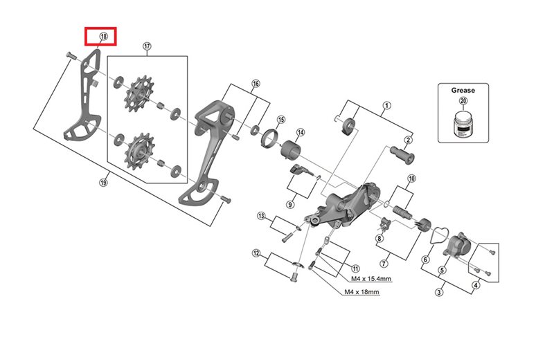 Shimano Sisäiset Levytgs-Tyyppi Rd-M5100