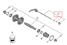 Shimano Complete Quick Release 174mm Fh-