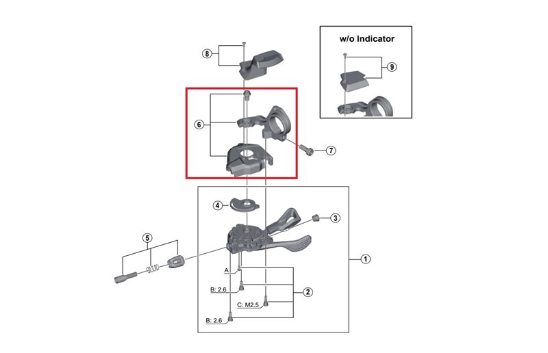 Shimano Lås Højre