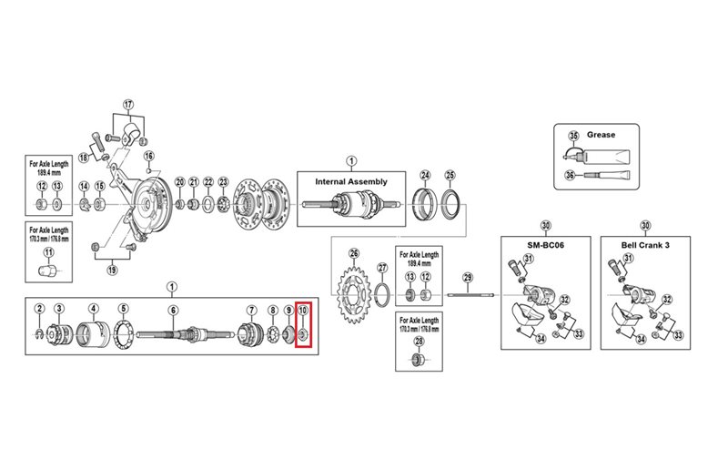 Shimano Låsering 5mmrh Sg-3R40