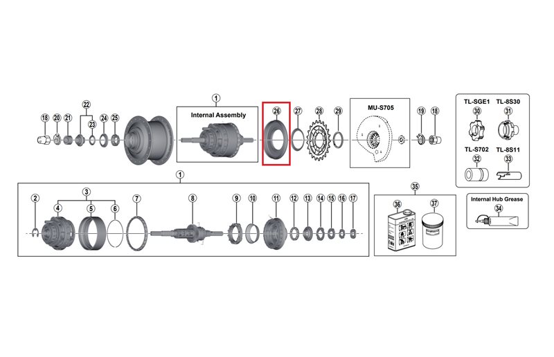 Shimano Støvcover A Nexus 8