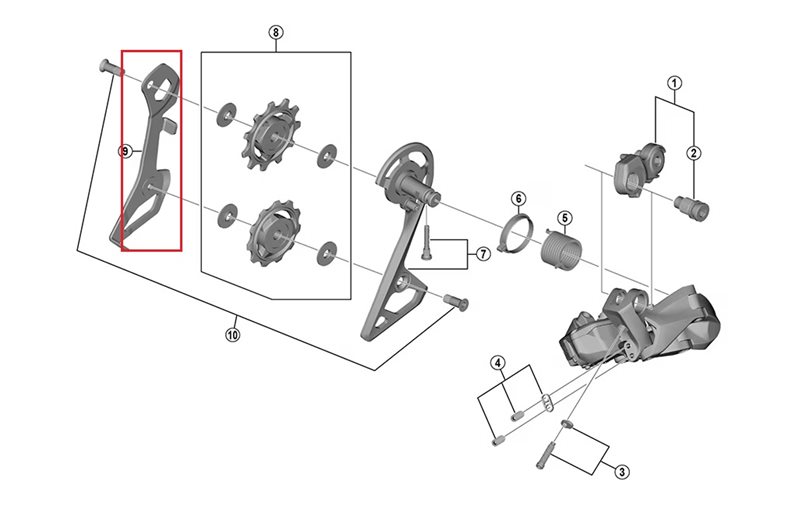 Shimano Indre Plader Type Ultegra