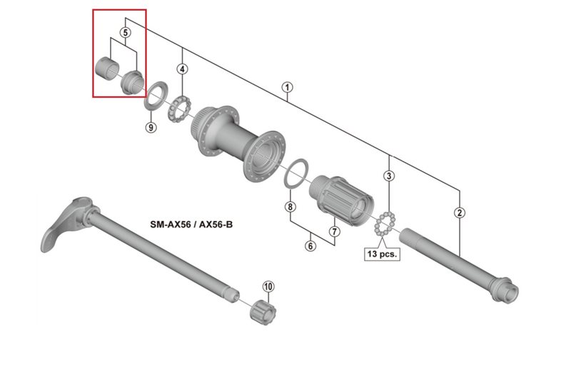 Shimano Kona Venstre Wh-Mt66-R12