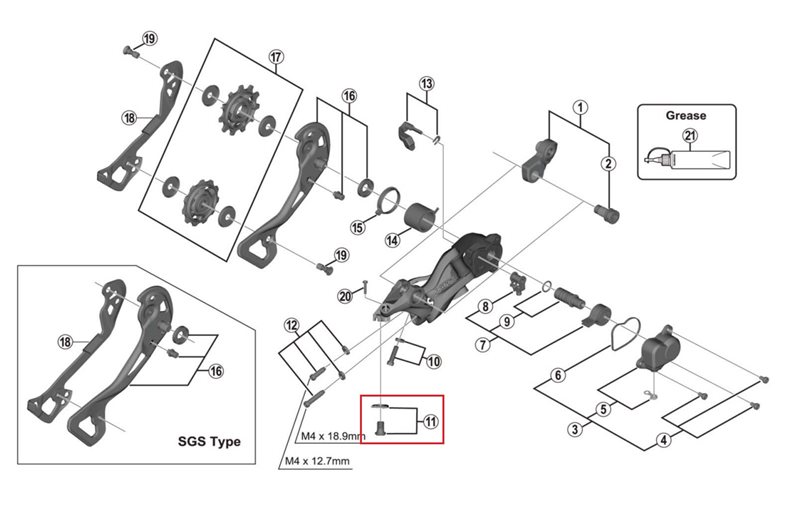 Shimano Ruuvi Vaijerikiinnike