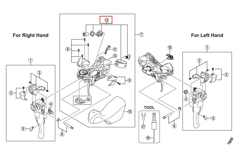 Shimano Klampehåndtag St-6700