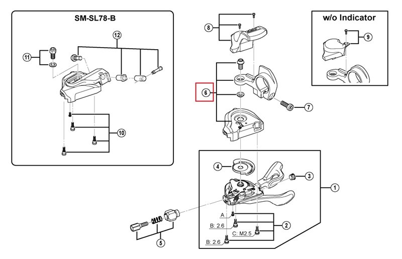 Shimano Kansi Sl-M780 Oikea