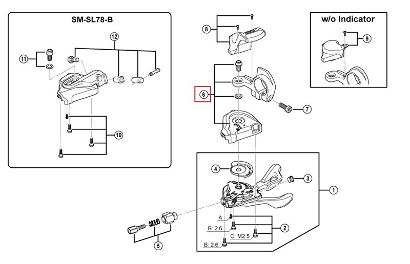 Shimano Kuori Sl-M780 Oikea