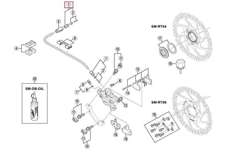 Shimano Br-M395 Forbindelsesbolt