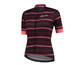 Rogelli Naisten pyöräilypaita Stripe SS W Bordeaux Coral