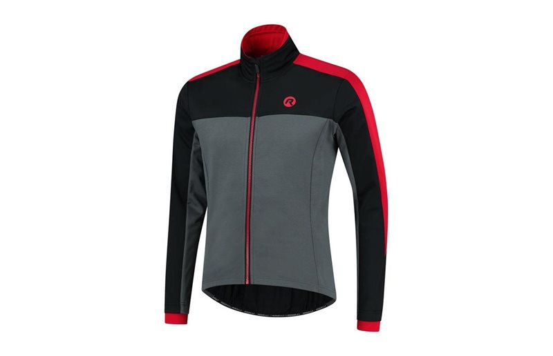 Rogelli Pyöräilytakki Freeze Winter Grey/Black/Red