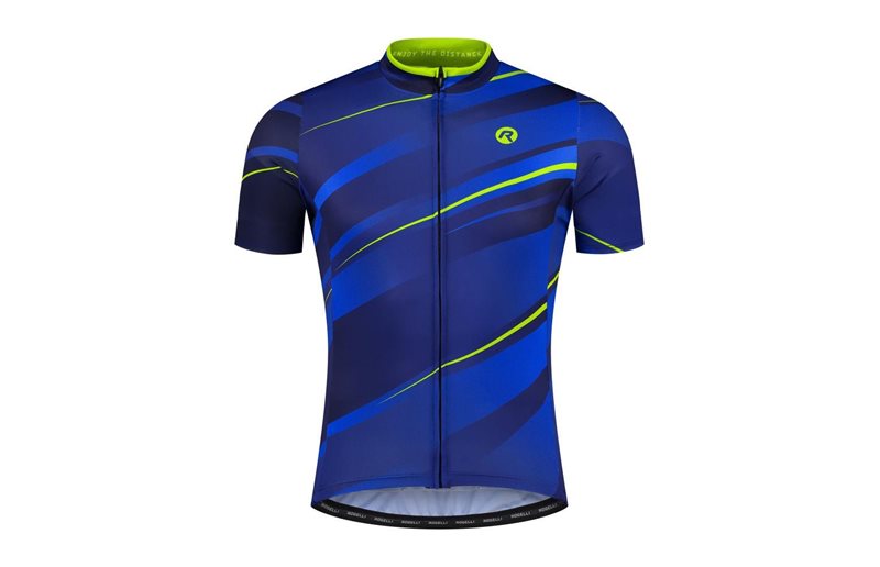 Rogelli Cykeltröja SS Buzz Herr Blue/Fluor