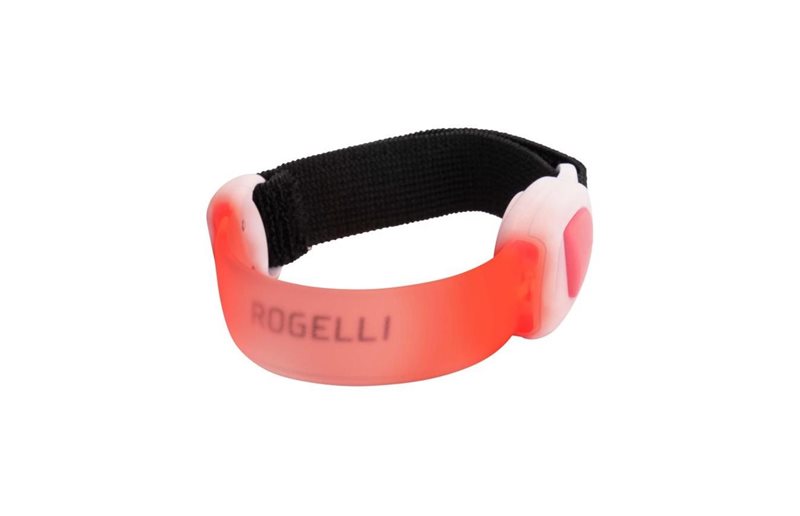 Huomiovalo Rogelli Trio LED Bracelet -ranneke Punainen