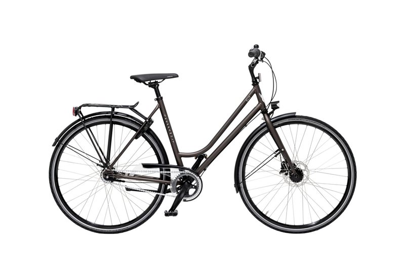 Naisten hybridipyörä Skeppshult Elit 7-vaihteinen Mahogny Matt