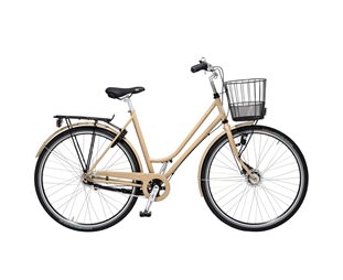 Naisten polkupyörä Skeppshult Nova 47cm 3-vaihteinen sis.kori Vaalea persikka