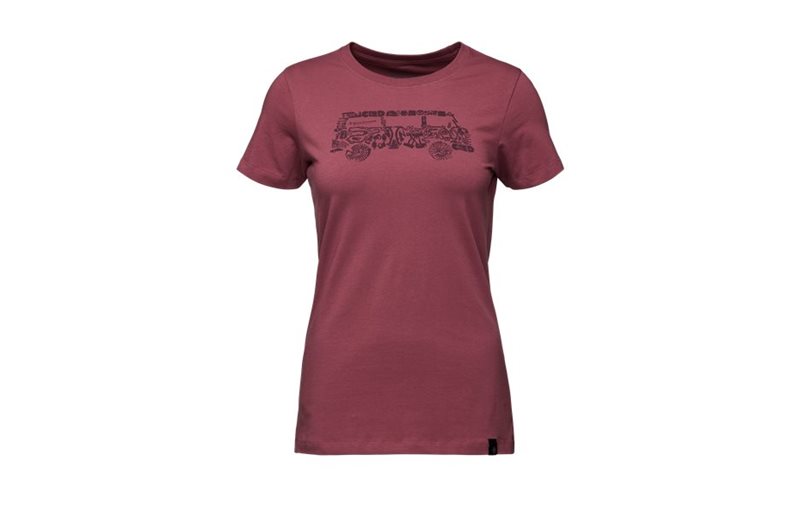 Black Diamond T-paita SS Vantastic Tee Naisten Cherrywood