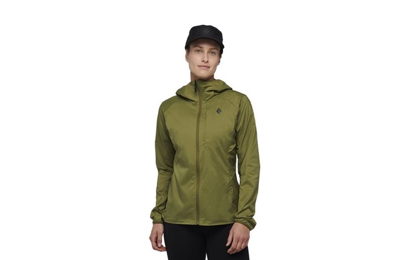 Black Diamond Hoodie Alpine Start -huppari Naiset Crag Green