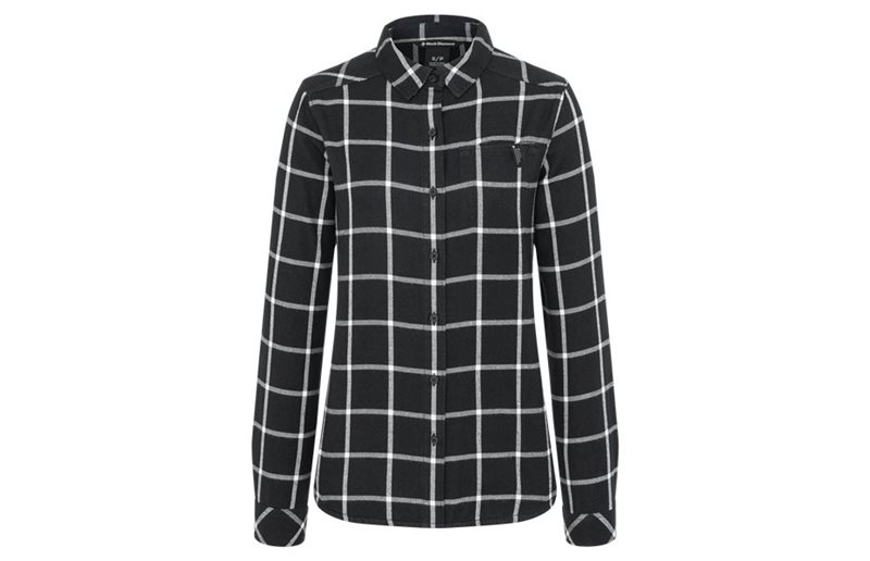 Black Diamond Skjorta Serenity Flannel Dam Black/Alloy Plaid