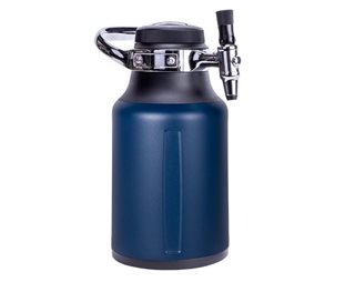GrowlerWerks Flaska Ukeg Go 1.9 Liter Midnight Blue