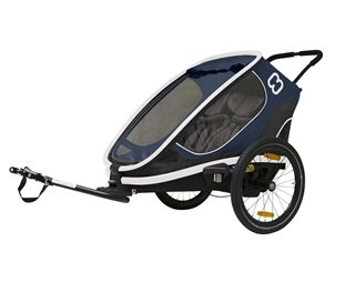 Hamax Cykelvagn Outback Twin 2 Barn Navy