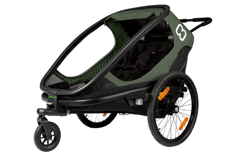 Hamax Cykelvagn Outback One 1 Barn Green/Black