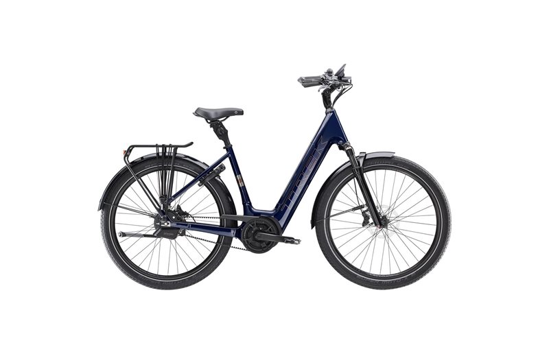 Trek Elcykel Dam District+ 5 Lowstep 400 WH Deep Dark Blue