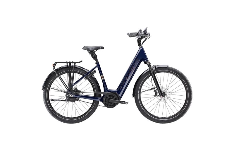 Trek Elsykkel for damer District+ 5 Lowstep 400 WH Deep Dark Blue