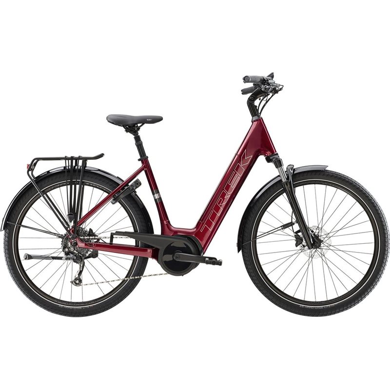 Köp Trek Elcykel Dam Verve+ 3 Lowstep 400 WH Rage Red från TREK online