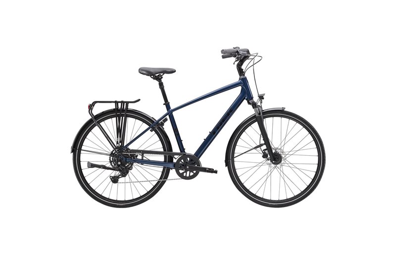 Trek Hybrid Sykkel Verve 2 Utstyrt Mulsanne Blue