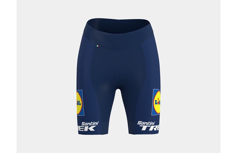 Santini Naisten pyöräilyhousut Lidl-Trek Women's Team Replica Naisten TummanSininen/Gul
