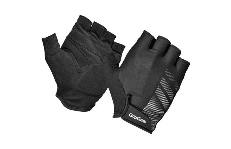 GripGrab RIDE Lite: vadderade Kortfingrade Sommarhandskar Black