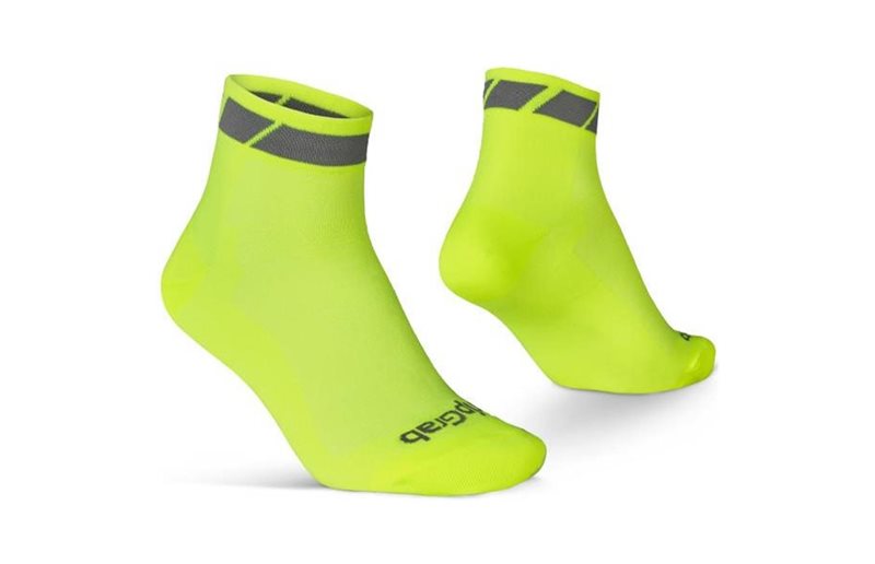 GripGrab Classic Low Cut Kesäpyöräilysukat Yellow Hi-Vis