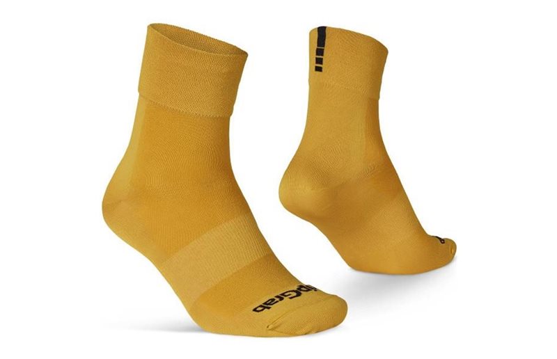 GripGrab Lightweight SL Regular Cut Kesäpyöräilysukat Mustard Yellow