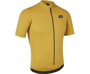 GripGrab EXPLR Merinotech kortärmad cykeltröja Mustard Yellow