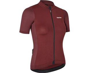 GripGrab RIDE kortärmad cykeltröja dam Dark Red