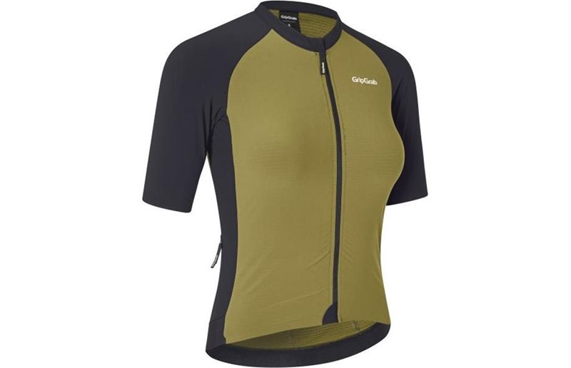 GripGrab Dame Grinta Kortermet Trøye Olivengrønn