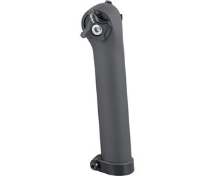 Trek fargejustert setepinneholder + 7 mm rundfeste Matte Carbon 175mmx5mm